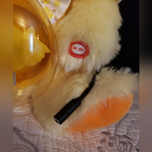 Switch Adapted Easter Baby Chick for Special Needs Child, Animated Plush Toy - Picture 3 of 6